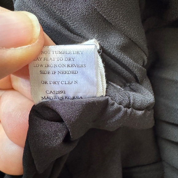 Loft 82 Women's Split‎ Wrap Front Midi Skirt Black Whimsigoth Witchy Festival - Picture 9 of 14